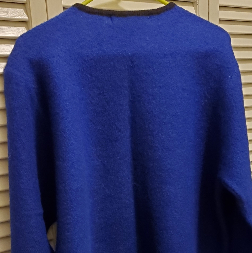 Beautiful wool jacket blue - Picture 4 of 6